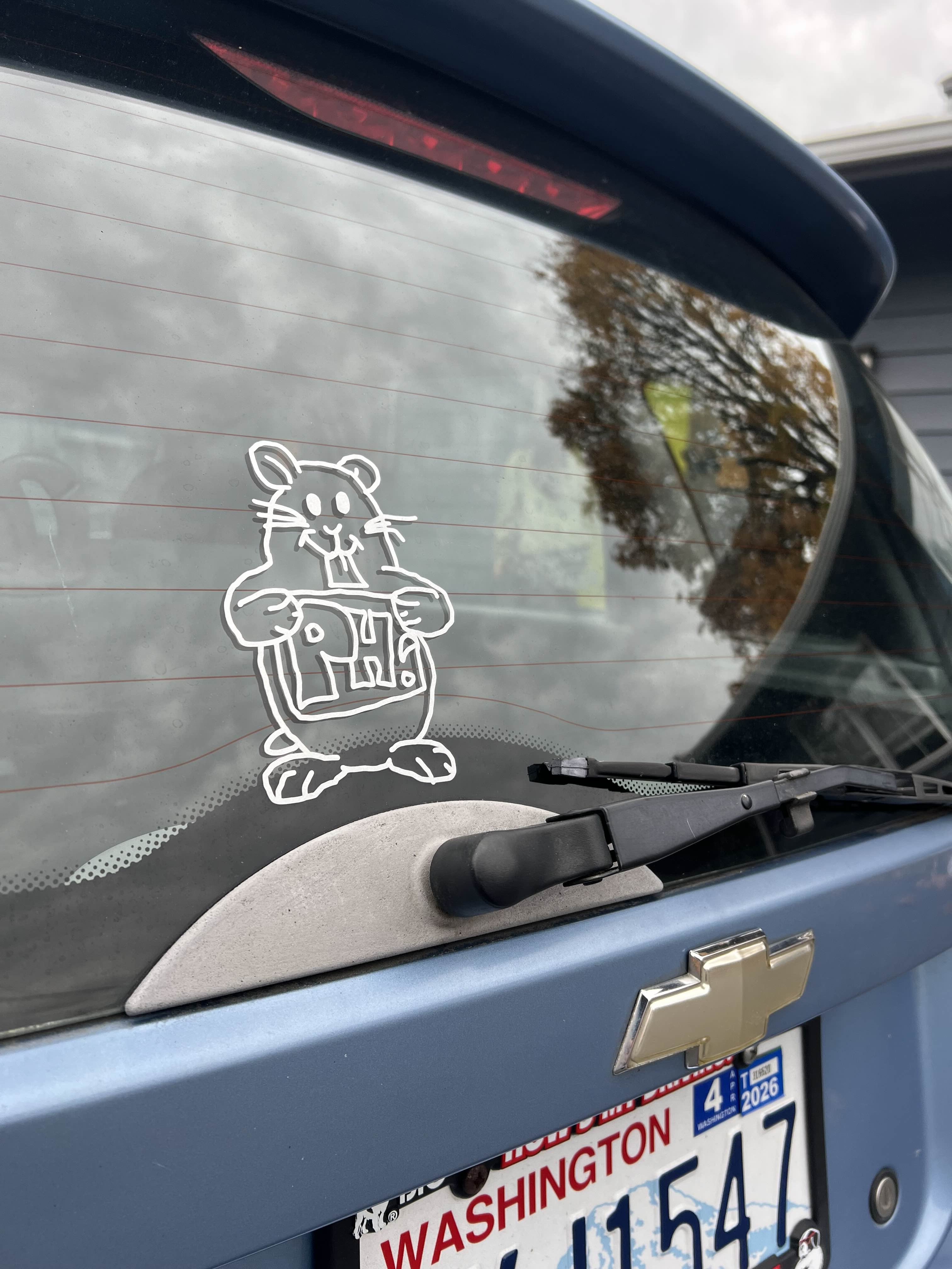 MARK THE MASCOT STICKER