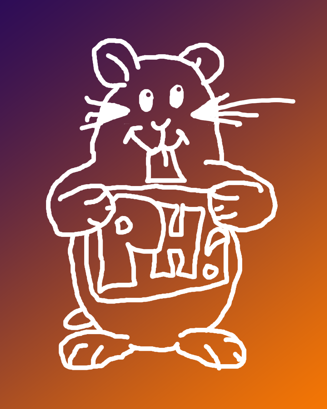 MARK THE MASCOT STICKER